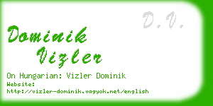 dominik vizler business card